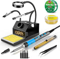 OIDJK-01 100W 7-in-1 Soldering Iron Kit, 180°C-500°C, Multifunctional Anti-slip Stand, Auto Sleep Mode (Blue)