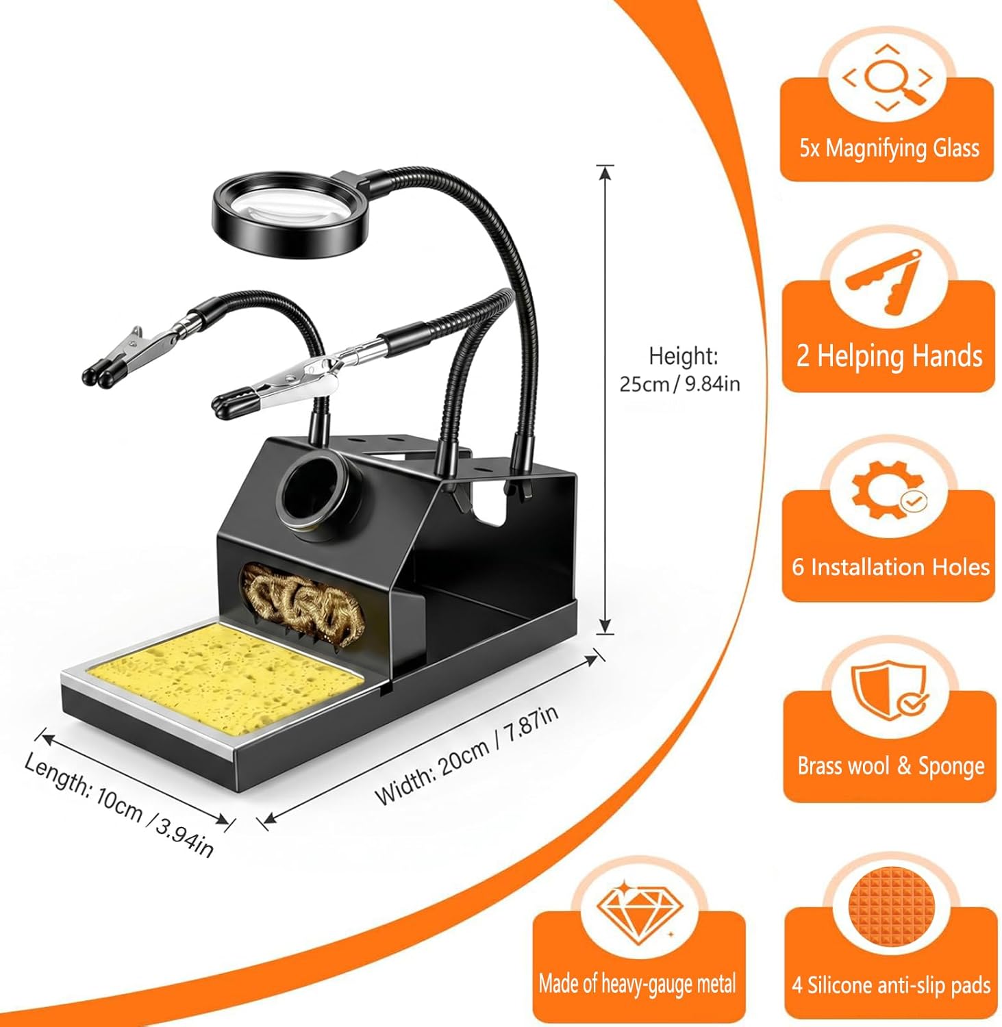 OIDJK-01 100W 7-in-1 Soldering Iron Kit, 180°C-500°C, Multifunctional Anti-slip Stand, Auto Sleep Mode (Blue)